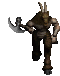 Goatman walking and standing (classic sprite)