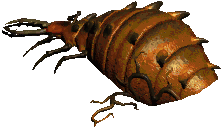 Coldworm the Burrower walking and standing (classic sprite)